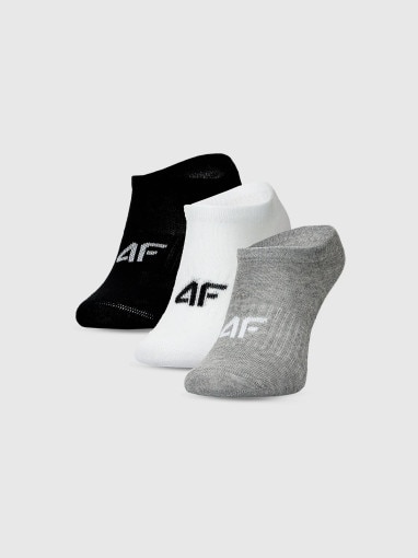 4F JUNIOR Chłopięce skarpetki za kostkę (3pack) 4F 4FJWMM00USOCM498  multikolor Multikolor