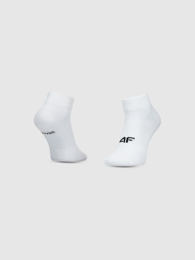 Chłopięce skarpetki za kostkę (3-pack) 4F 4FJWMM00USOCM499 - białe