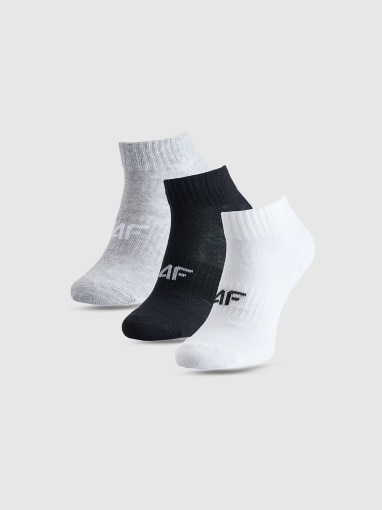 4F JUNIOR Chłopięce skarpetki za kostkę (3pack) 4F 4FJWMM00USOCM499  multikolor Multikolor