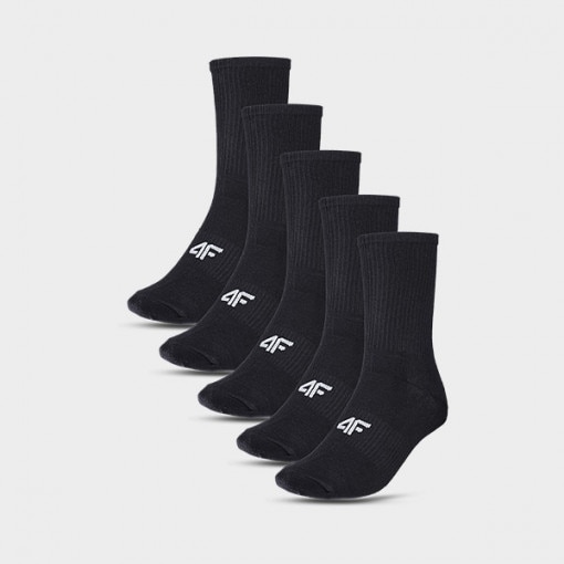 Dziecięce skarpetki (5-pack) 4F 4FJWMM00USOCU294 - czarne
