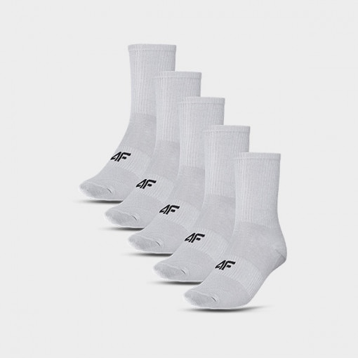 Dziecięce skarpetki (5-pack) 4F 4FJWMM00USOCU294 - szare
