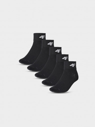 4F JUNIOR Dziecięce skarpetki (5pack) 4F 4FJWMM00USOCU295  czarne Czarny