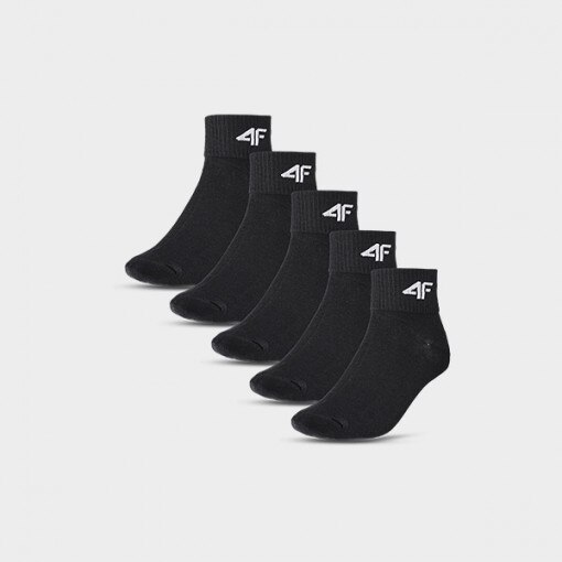 Dziecięce skarpetki (5-pack) 4F 4FJWMM00USOCU295 - czarne