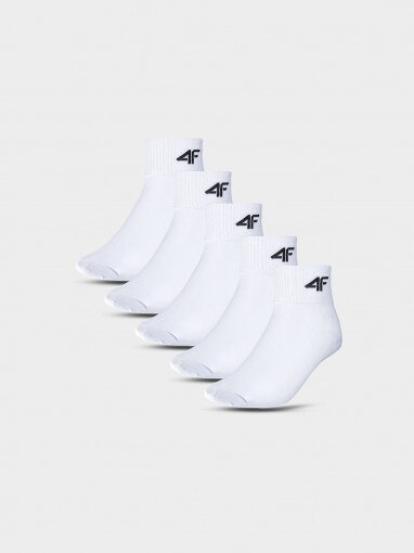4F JUNIOR Dziecięce skarpetki (5pack) 4F 4FJWMM00USOCU295  białe Biały
