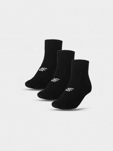 4F JUNIOR Dziecięce skarpetki (3pack) 4F 4FJWMM00USOCU330  czarne Czarny