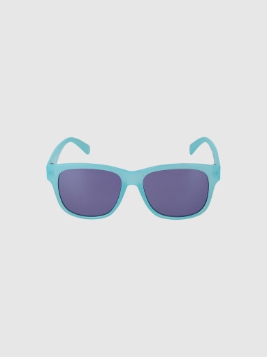 4F JUNIOR Dziecięce okulary przeciwsłoneczne z powłoką lustrzaną 4F 4FJWSS25ASUNU066  niebieskie Niebieski
