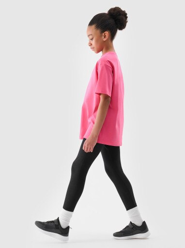 Dziewczęce legginsy basic 4F 4FJWSS25TTIGF198 - czarne