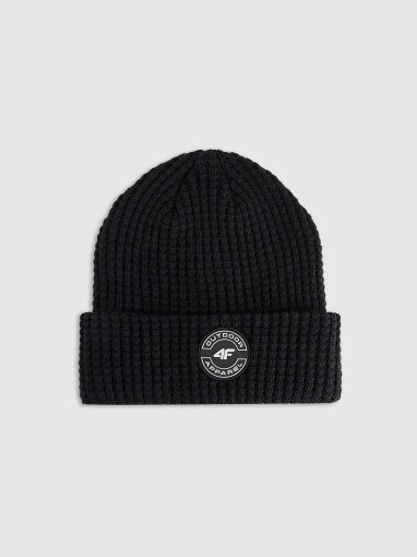  4F JUNIOR Chłopięca czapka 4F 4FJWAW25ACAPM658  czarna Czarny