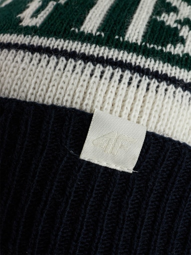 Chłopięca czapka z pomponem 4F 4FJRAW25ACAPM0752 - multikolor