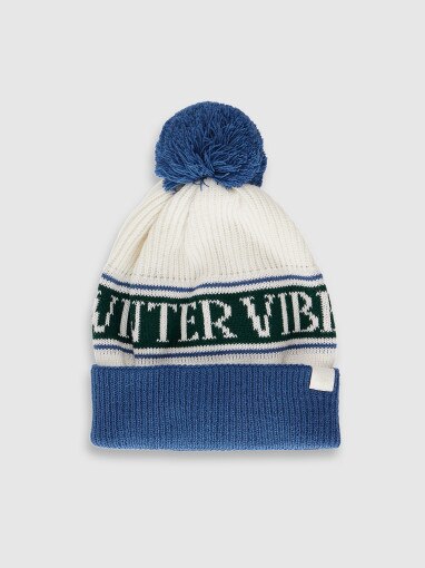 4F JUNIOR Chłopięca czapka z pomponem 4F 4FJRAW25ACAPM0752 multikolor Multikolor