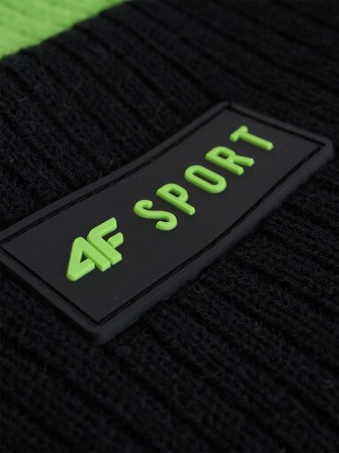 Chłopięca czapka zimowa 4F 4FJRAW25ACAPM0812 - zielona