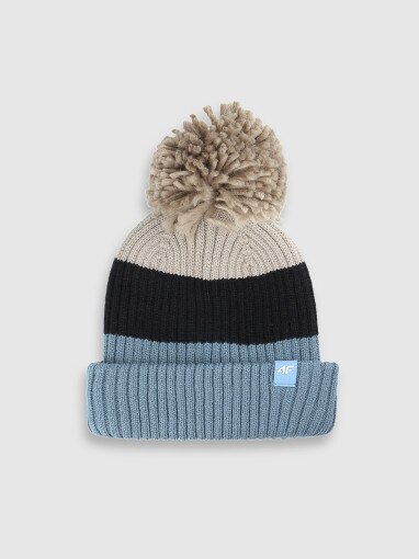  4F JUNIOR Chłopięca czapka zimowa 4F 4FJWAW25ACAPM660  multikolor Multikolor