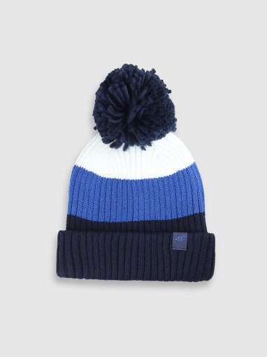  4F JUNIOR Chłopięca czapka zimowa 4F 4FJWAW25ACAPM660  multikolor Multikolor