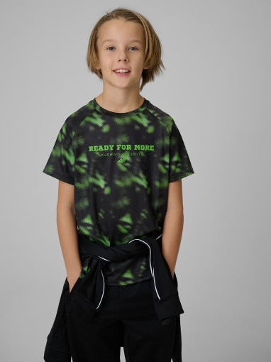 4F JUNIOR Chłopięca koszulka treningowa 4F 4FJRSS26TFTSM2389 multikolor Multikolor