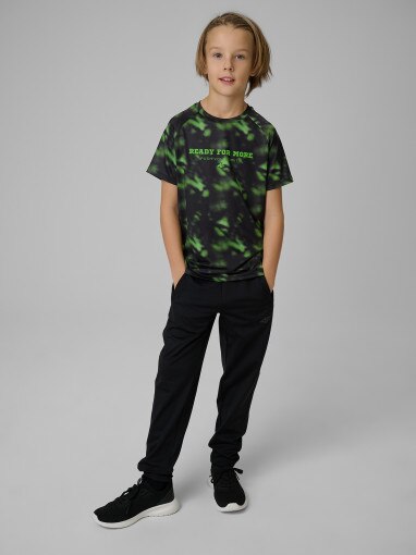 Chłopięca koszulka treningowa 4F 4FJRSS26TFTSM2389 - multikolor