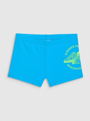  4F JUNIOR Chłopięce kąpielówki 4F 4FJWSS26USWTM071  niebieskie Niebieski