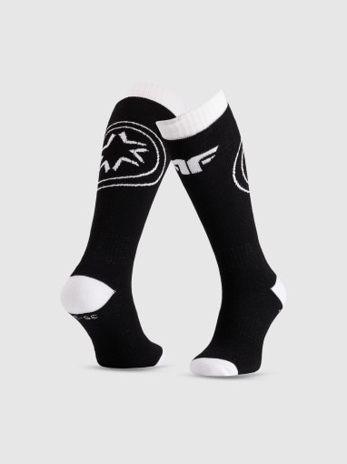 4F JUNIOR Chłopięce skarpetki narciarskie 4F 4FJWAW25UFSOM223 czarne Czarny