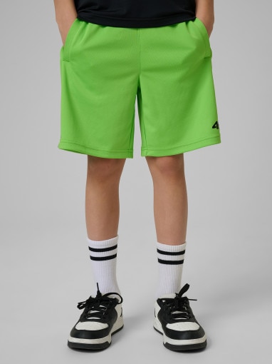Chłopięce spodenki treningowe 4F 4FJRSS26TFSHM1693 - zielone