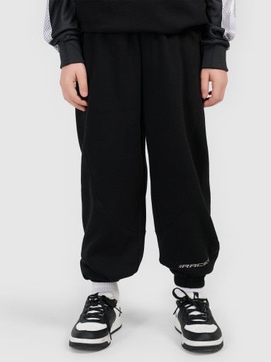 Chłopięce spodnie dresowe 4F 4FJRSS26TTROM1936 - czarne