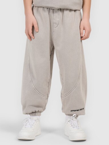 Chłopięce spodnie dresowe joggery 4F 4FJRSS26TTROM1872 - szare