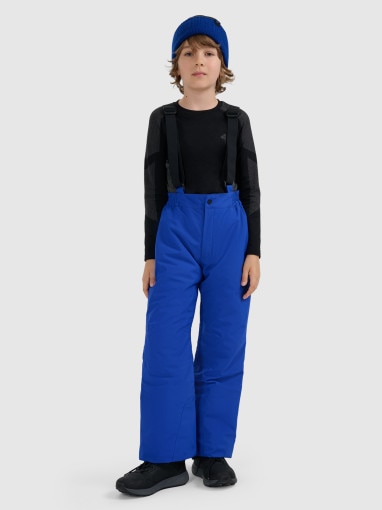 4F JUNIOR Chłopięce spodnie narciarskie 4F 4FJRAW25TFTRM1245 niebieskie Niebieski