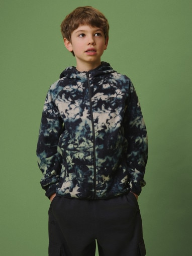 4F JUNIOR Chłopięcy polar z nadrukiem 4F 4FJRSS26TFLEM498 multikolor Multikolor