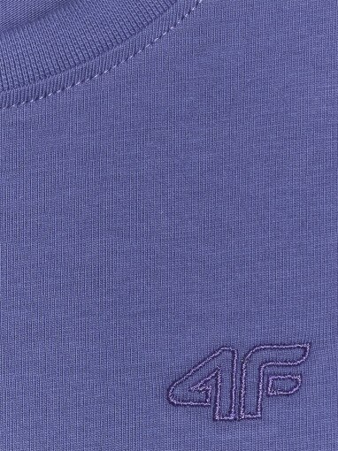 Chłopięcy t-shirt basic 4F 4FJRAW25TTSHM3260 - niebieski