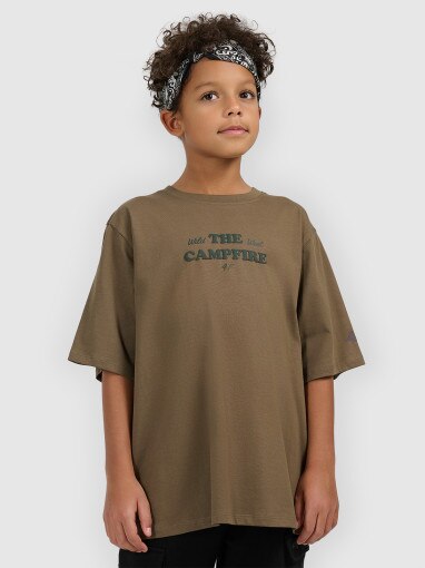 Obrazek dla: 4F JUNIOR Chłopięcy tshirt z nadrukiem 4F 4FJWSS26TTSHM2813 khaki Khaki