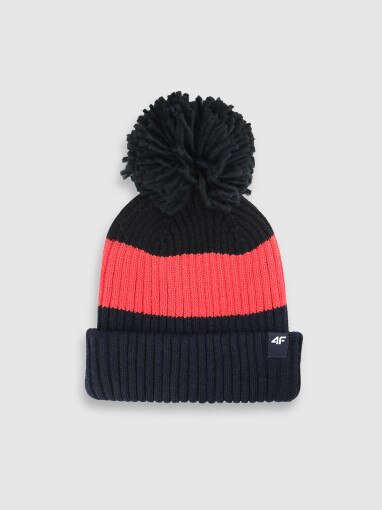  4F JUNIOR Chłopięca czapka zimowa 4F 4FJWAW25ACAPM660  multikolor Multikolor