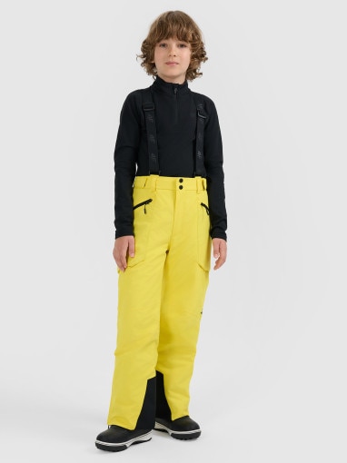 Dziecięca bielizna termiczna ocieplana (góra) 4F 4FJRAW25UBRUU115 - czarna