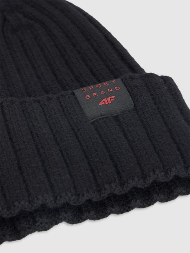 Dziecięca czapka 4F 4FJRAW25ACAPM0755 - czarna