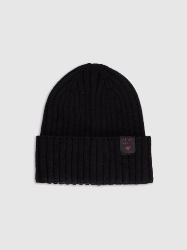 4F JUNIOR Dziecięca czapka 4F 4FJRAW25ACAPM0755 czarna Czarny
