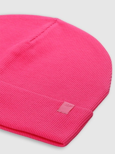 Dziecięca czapka beanie 4F 4FJWSS25ACAPU506 - różowa
