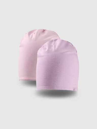Obrazek dla: 4F JUNIOR Dziecięca czapka beanie dwustronna 4F 4FJRSS26ACAPU0765  fioletowa Fioletowy