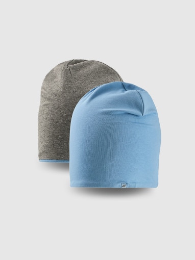 Obrazek dla: 4F JUNIOR Dziecięca czapka beanie dwustronna 4F 4FJRSS26ACAPU0765  niebieska Niebieski