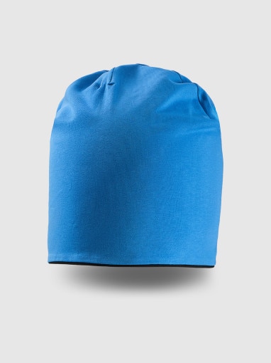 Dziecięca czapka beanie dwustronna 4F 4FJRSS26ACAPU0765 - niebieska
