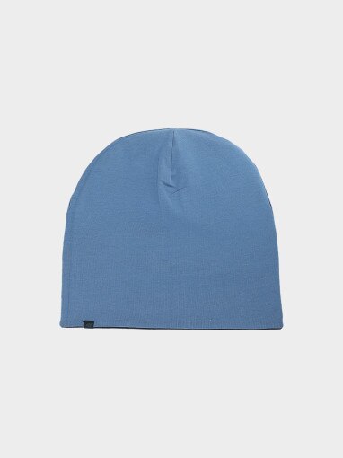 4F JUNIOR Dziecięca czapka beanie dwustronna 4F 4FJWSS25ACAPU505  granatowa Granat