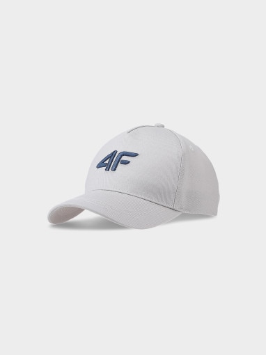 4F JUNIOR Dziecięca czapka z daszkiem 4F 4FJWSS25ACABU388  biała Biały