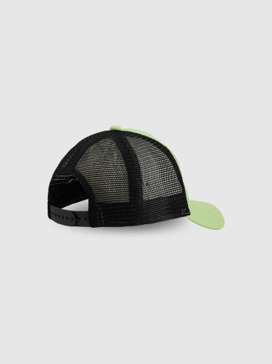 Dziecięca czapka z daszkiem trucker 4F 4FJRSS26ACABU600 - zielona