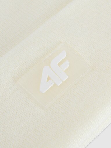 Dziecięca czapka zimowa 4F 4FJRAW25ACAPU0743 - biała