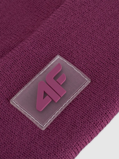 Dziecięca czapka zimowa 4F 4FJRAW25ACAPU0743 - fioletowa