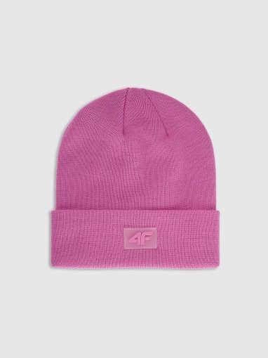 4F JUNIOR Dziecięca czapka zimowa 4F 4FJRAW25ACAPU0743 różowa Różowy