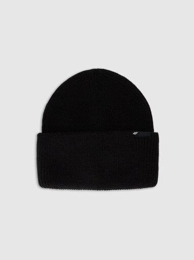  4F JUNIOR Dziecięca czapka zimowa 4F 4FJWAW25ACAPU652  czarna Czarny