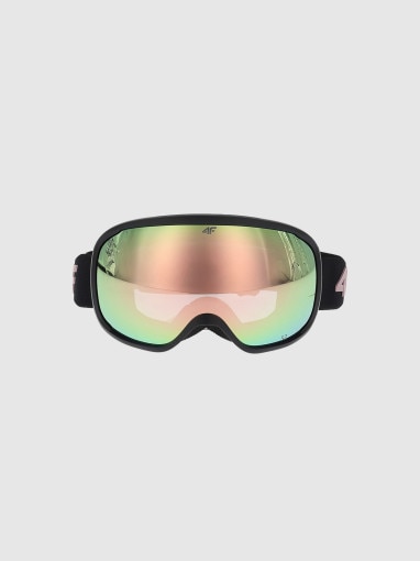 4F JUNIOR Dziecięce gogle narciarskie 4F 4FJWMM00AGOGU067 czarne Czarny