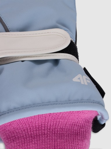 Dziecięce rękawice narciarskie Thinsulate 4F 4FJWAW25AFGLU200 - niebieskie