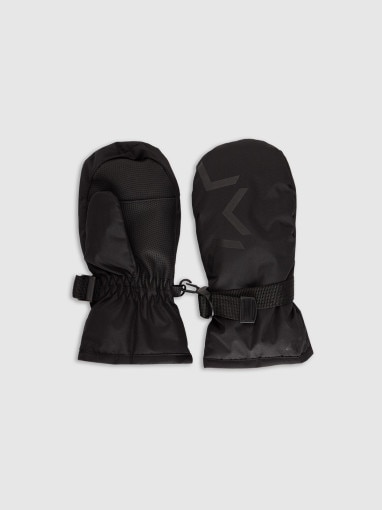 4F JUNIOR Dziecięce rękawiczki polarowe 4F 4FJWAW25AGLOU157 czarne Czarny