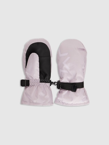 4F JUNIOR Dziecięce rękawiczki polarowe 4F 4FJWAW25AGLOU157 fioletowe Fioletowy