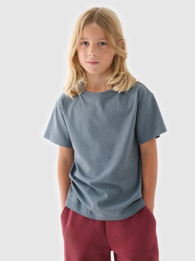 Dziecięcy t-shirt basic (2-pack) 4F 4FJRAW24TTSHU2562 - multikolor