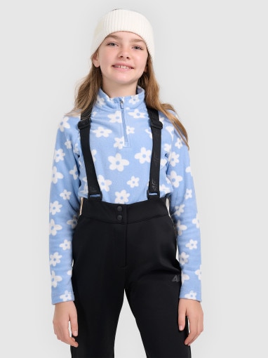  4F JUNIOR Dziewczęca bielizna polarowa (góra) 4f 4FJRAW25UFLEF095  niebieska Niebieski