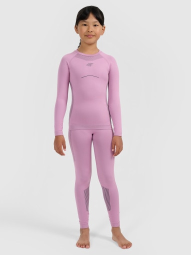 4F JUNIOR Dziewczęca bielizna termoaktywna komplet 4F 4FJRAW25USEAF263 różowa Różowy